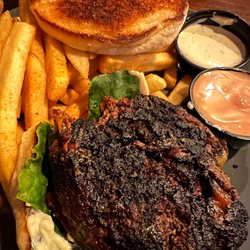 Burgertory - The mega char of my Baconstein, plus very dry with a grilled but still chilly on top bun