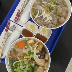 Baba Express - Veggie pho, pho special brisket