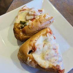 Beni's Trattoria - We shared half Chicken Parmigiana Hero and half Sausage & Peppers Hero, delicious