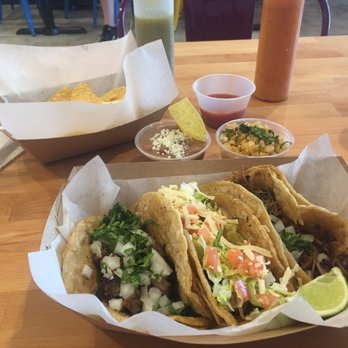 Bien Chido - From left to right: carne asada Mexican style, barbacoa American style and carnitas Mexican style - Mexican Near Me - Plantation, Florida Bien Chido - From left to right: carne asada Mexican style, barbacoa American style and carnitas Mexican style - Mexican Near Me - Plantation, Florida