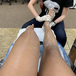 Lovely Nails - Go all the way up to the knees with lotion and oil.