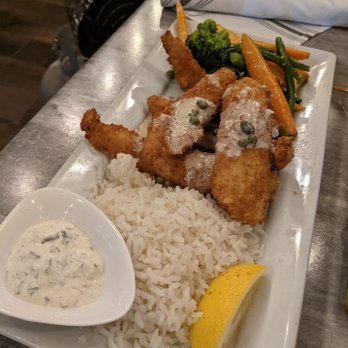Sur at The Barnyard - Panko Crusted Sand Dabs - New American Near Me - Carmel, California Sur at The Barnyard - Panko Crusted Sand Dabs - New American Near Me - Carmel, California