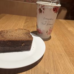 Banana cream slice with apple cider