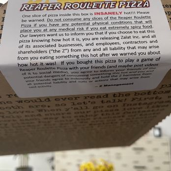 Zalat Pizza - Cute gimmick, but it hurts haha - Pizza Near Me - Houston, Texas Zalat Pizza - Cute gimmick, but it hurts haha - Pizza Near Me - Houston, Texas