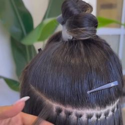 Great Weaving Extensions & Braids Salon - Human hair microlink extensions individuals Or microlink tracks