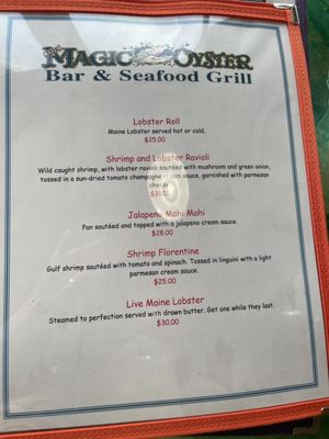 Menu photo 8 The Magic Oyster Jensen Beach, FL