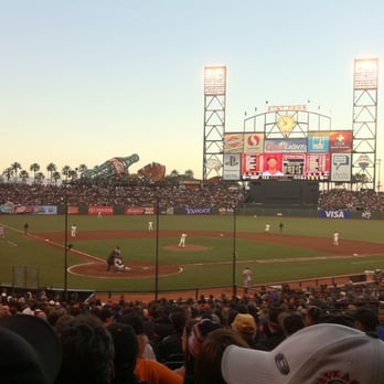 Oracle Park - Lower Box, Section 113, Row 30.  $68.  Close seats.  (Giants vs. Diamond Backs) - Stadiums & Arenas Near Me - San Francisco, California