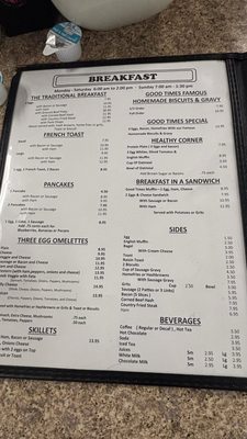 Menu photo 1 Good Times Diner Naples, FL Menu photo 1 Good Times Diner Naples, FL