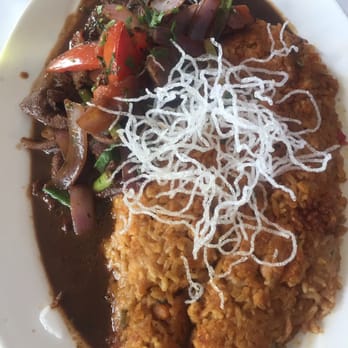 Los Andes Restaurant - Gary's Tacu Chaufa- Chicken & Bean Fried Rice with Sautéed Beef 5-6-2016 - Peruvian Near Me - Deer Park, New York Los Andes Restaurant - Gary's Tacu Chaufa- Chicken & Bean Fried Rice with Sautéed Beef 5-6-2016 - Peruvian Near Me - Deer Park, New York