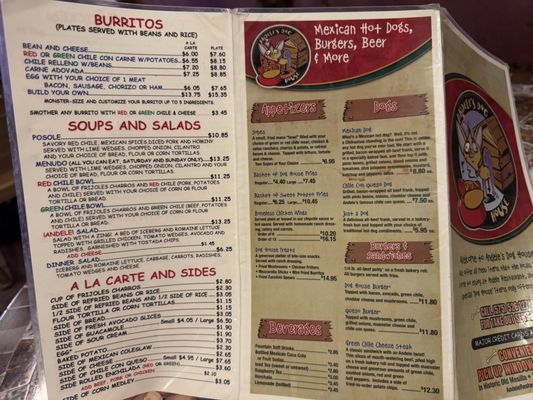 Menu photo 5 Andele's Dog House Las Cruces, NM