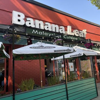 Banana Leaf - Front entrance great graphics - Malaysian Near Me - Vancouver, British Columbia