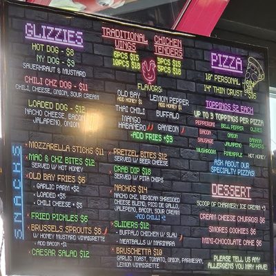 Menu photo 7 GameOn bar+arcade Columbia, MD