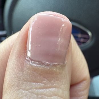 Coco A'mour Nail Spa - Nail with bubbles and not great cuticle - Nail Salons Near Me - Alexandria, Virginia Coco A'mour Nail Spa - Nail with bubbles and not great cuticle - Nail Salons Near Me - Alexandria, Virginia