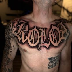 Chest rocker done by Shiloh Kaneakua