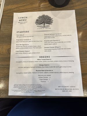 Menu photo 8 Farm And Oak Henrico, VA
