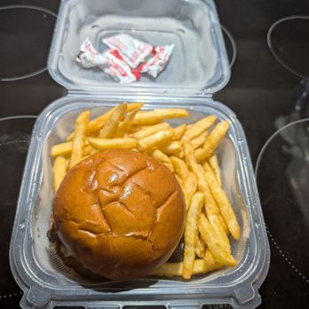 New Realm Brewing - Smash burger with fries. - New American Near Me - Atlanta, Georgia New Realm Brewing - Smash burger with fries. - New American Near Me - Atlanta, Georgia
