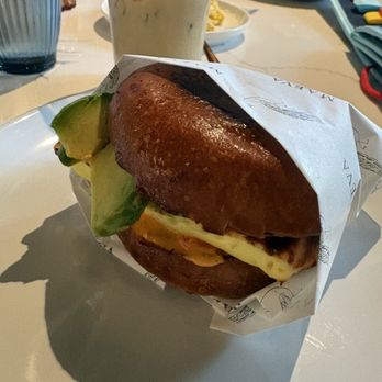 Maeva - BEC sandwich- substituted bacon for avocado - Modern European Near Me - Gilbert, Arizona