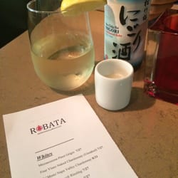 Robata Maplewood - White Sangria and cold sake