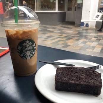 Starbucks - Iced Latte and Chocolate Cake - Coffee & Tea Near Me - Douglas, ABE Starbucks - Iced Latte and Chocolate Cake - Coffee & Tea Near Me - Douglas, ABE