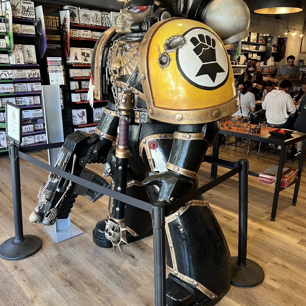 Warhammer Store & Cafe - For an Imperial Fist fan, this was very cool to see! - Tabletop Games Near Me - Monrovia, California Warhammer Store & Cafe - For an Imperial Fist fan, this was very cool to see! - Tabletop Games Near Me - Monrovia, California