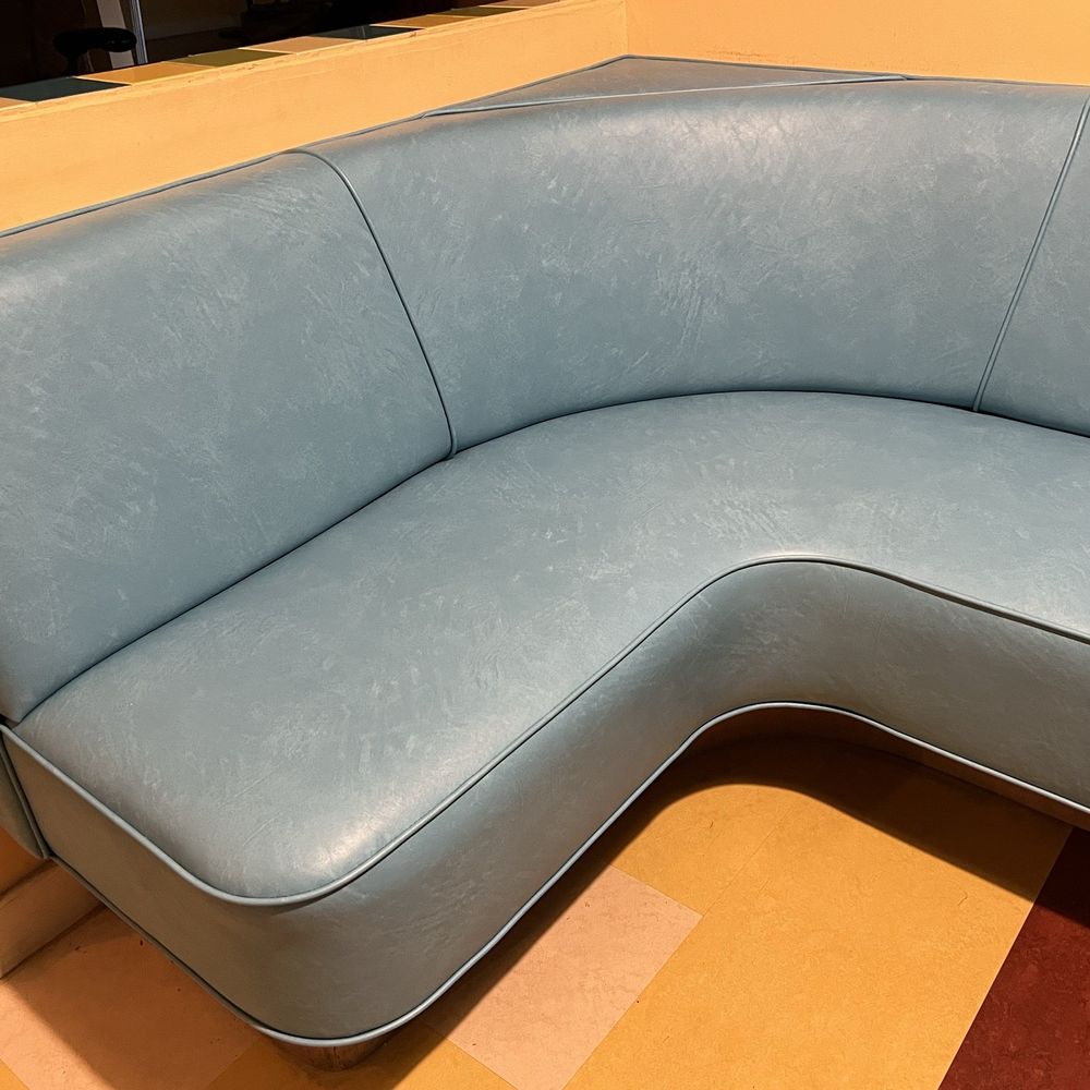 Quality Custom Upholstery - Kitchen banquette bench reupholstered better than new! - Furniture Reupholstery Near Me - Lawndale, California Quality Custom Upholstery - Kitchen banquette bench reupholstered better than new! - Furniture Reupholstery Near Me - Lawndale, California