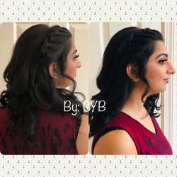 Glam Your Beauty by Preet - Curls with side braid