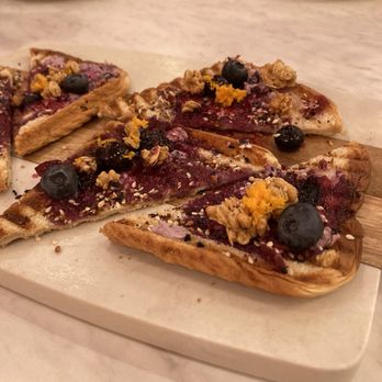 Blondie & Jim’s Bistro - Blueberry Goat Cheese Toast - Southern Near Me - Prospect, Kentucky Blondie & Jim’s Bistro - Blueberry Goat Cheese Toast - Southern Near Me - Prospect, Kentucky