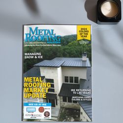 Apex Roofing - Metal Roofing Magazine featured our award-winning metal roof on their frontpage!