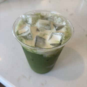 NUDAE Coffee - Matcha latte with pistachio milk, and a salted vanilla cold foam - Coffee & Tea Near Me - Costa Mesa, California NUDAE Coffee - Matcha latte with pistachio milk, and a salted vanilla cold foam - Coffee & Tea Near Me - Costa Mesa, California