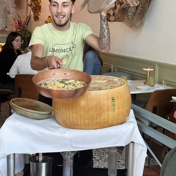 Limoncello - Delicious pasta in cheese wheel - Italian Near Me - La Mesa, California Limoncello - Delicious pasta in cheese wheel - Italian Near Me - La Mesa, California