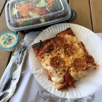 Long Island Mike's - Lunch special Sicilian Slice with House Salad - Pizza Near Me - San Diego, California