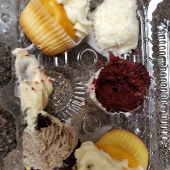 Moonlight Cakes - My lopsided cupcakes due to me braking hard & the heat. Delicious though - Bakeries Near Me - Bedford, Texas