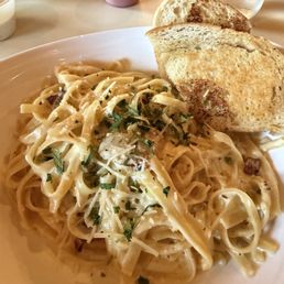 Skip the Fettuccini Carbonara, dry and pasty, flavorless