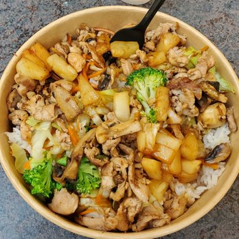 Edo Japan - Hawaiian Chicken (gluten free modification) - Japanese Near Me - Edmonton, Alberta Edo Japan - Hawaiian Chicken (gluten free modification) - Japanese Near Me - Edmonton, Alberta