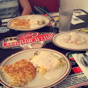 Katz N' Jammers Cafe - We got the katz omlete with biscuits and gravy everything was amazing! (This was one portion split in half) - Diners Near Me - Lancaster, California Katz N' Jammers Cafe - We got the katz omlete with biscuits and gravy everything was amazing! (This was one portion split in half) - Diners Near Me - Lancaster, California