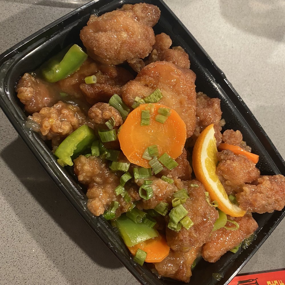 The Rice Box - Orange Chicken - Chinese Near Me - Houston, Texas