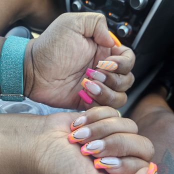 The Nails Garden - This is a picture of my nails and my fiancé nails. Done by Lily and Tao. We have a standing appointment every 3 weeks. - Nail Salons Near Me - Fremont, California The Nails Garden - This is a picture of my nails and my fiancé nails. Done by Lily and Tao. We have a standing appointment every 3 weeks. - Nail Salons Near Me - Fremont, California