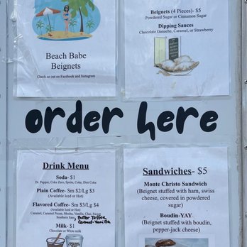 Beach Babe Beignets - Menu - Food Trucks Near Me - Navarre, Florida