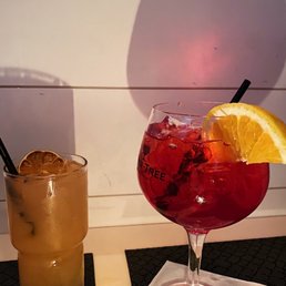 Pink Paloma and Mediterranean gin and tonic Pink Paloma and Mediterranean gin and tonic