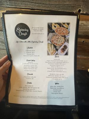 Menu photo 8 Spinning Dough Oakland, CA