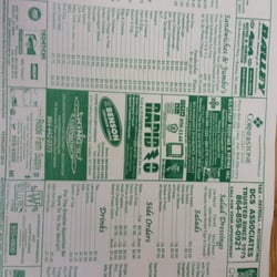 Joe's Easley Ice Cream Parlor - The menu.