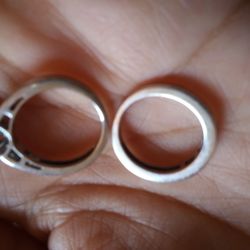 Horribly "cleaned" rings.