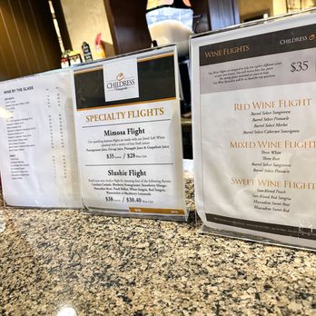 Childress Vineyards - Menu - Wineries Near Me - Lexington, North Carolina