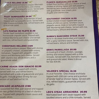 El Chaparral Mexican Restaurant - Helotes - Menu - Mexican Near Me - Helotes, Texas