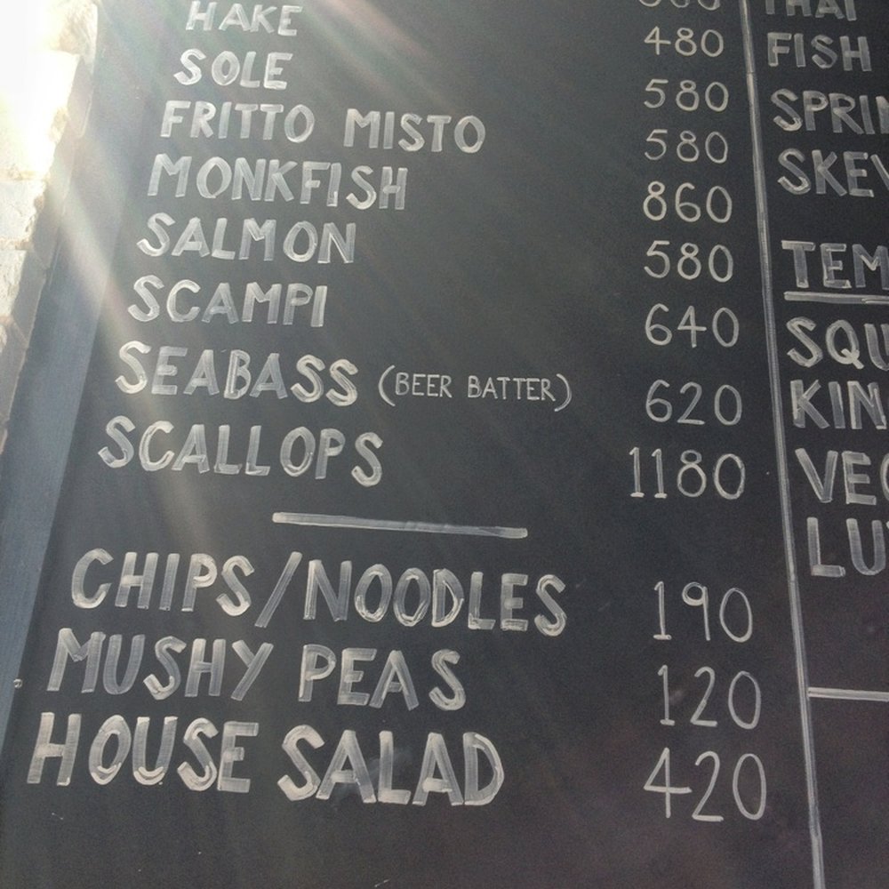 The Wee Hurrie - The menu board - Fish & Chips Near Me - Troon, SAY The Wee Hurrie - The menu board - Fish & Chips Near Me - Troon, SAY