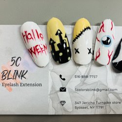 5C Blink Nails & Eyelash - Nail Arts for Halloween