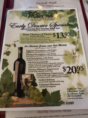 Menu photo 1 Riviera Ristorante Whitestone, NY Menu photo 1 Riviera Ristorante Whitestone, NY