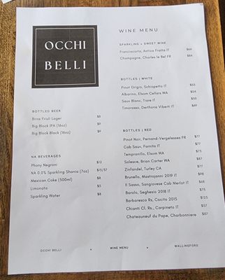 Menu photo 2 Occhi Belli Seattle, WA Menu photo 2 Occhi Belli Seattle, WA