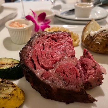 Moonshadow Grille - This was a small portion of what we shared! - Steakhouses Near Me - Laughlin, Nevada