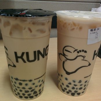Kung Fu Tea on Spadina - Large milk tea - Bubble Tea Near Me - Toronto, Ontario